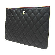 Chanel Pouch Classic O Case Medium Caviar Black - 5