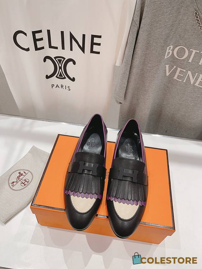 Hermes Kelly Royal Loafer Black - 1