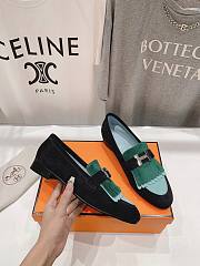 	 Hermes Kelly Royal Loafer Green  - 2