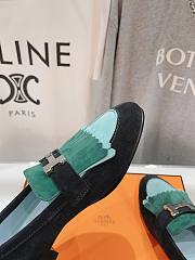 	 Hermes Kelly Royal Loafer Green  - 3