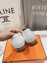 	 Hermes Kelly Royal Loafer White - 3