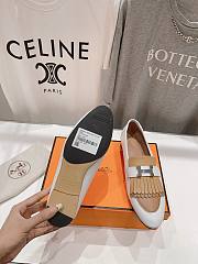 	 Hermes Kelly Royal Loafer White - 4