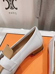 	 Hermes Kelly Royal Loafer White - 5