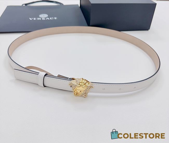 Versace White Belt 2cm - 1