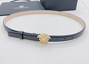 	 Versace Black Belt 2cm - 1