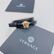 	 Versace Black Belt 2cm - 4