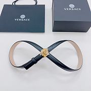 	 Versace Black Belt 2cm - 3
