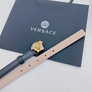 	 Versace Black Belt 2cm - 2