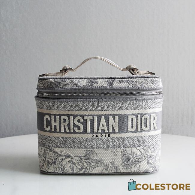 	 Dior Travel Vanity Case Grey  24x17x13.5cm - 1