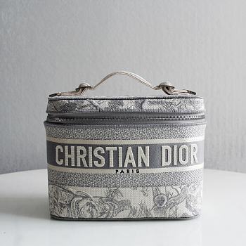 	 Dior Travel Vanity Case Grey  24x17x13.5cm