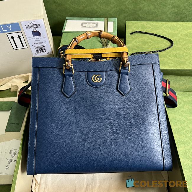 Gucci Diana Tote Bag In Dark Blue 35x30x14cm - 1