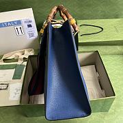 Gucci Diana Tote Bag In Dark Blue 35x30x14cm - 5