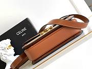 Celine Teen Triomphe 'White Brown' 22 X 16.5 X 7 - 4