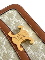 Celine Teen Triomphe 'White Brown' 22 X 16.5 X 7 - 2