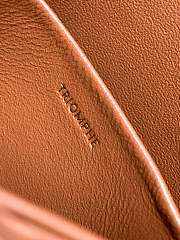 Teen Triomphe Bag In Raffia Effect Textile And Calfskin 18.5X 14 X 6cm  - 5