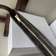 Celine Medium Celine Croque Bag In Triomphe Canvas And Calfskin 18.5-15.5-2 - 5
