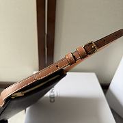  Celine Medium Celine Croque Bag In Triomphe Canvas And Calfskin 18.5-15.5-2 - 4