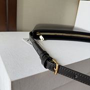 	 Celine Medium Celine Croque Bag In Triomphe Canvas And Calfskin Black 18.5-15.5-2 - 2
