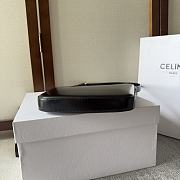 	 Celine Medium Celine Croque Bag In Triomphe Canvas And Calfskin Black 18.5-15.5-2 - 4
