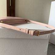 	 Celine Medium Celine Croque Bag In Triomphe Canvas And Calfskin Pink 18.5-15.5-2 - 4