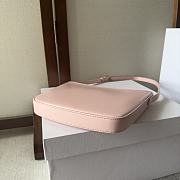 	 Celine Medium Celine Croque Bag In Triomphe Canvas And Calfskin Pink 18.5-15.5-2 - 3