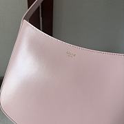 	 Celine Medium Celine Croque Bag In Triomphe Canvas And Calfskin Pink 18.5-15.5-2 - 2