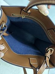 Vertical Cabas Celine In Denim With Celine All-Over Printnavy / Tan - 3