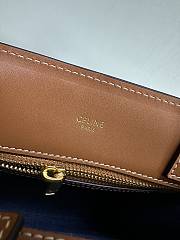 Vertical Cabas Celine In Denim With Celine All-Over Printnavy / Tan - 4