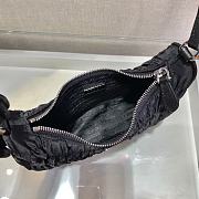 Prada Nylon Saffiano Leather Mini Bag Black 22x17x6cm - 4