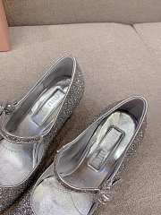 Miu Miu Patent Leather Pumps Silver Size 35-39 - 3