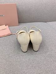 	 Miu Miu Patent Leather Pumps Ivory - 5