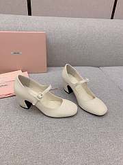 	 Miu Miu Patent Leather Pumps Ivory - 4