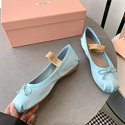 	 Miu Miu Satin Ballerinas Blue - 2