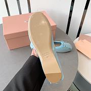 	 Miu Miu Satin Ballerinas Blue - 3