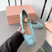 	 Miu Miu Satin Ballerinas Blue - 4