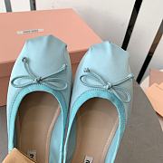 	 Miu Miu Satin Ballerinas Blue - 5