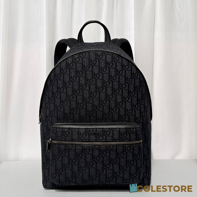 Dior Oblique Backpack Black 30x 42x 15 - 1