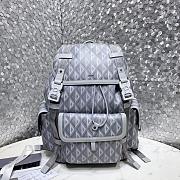 Dior Hit the Road Backpack Grey CD Diamond Canvas 43 x 51 x 20 cm - 1