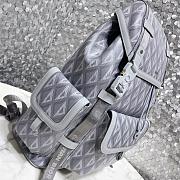 Dior Hit the Road Backpack Grey CD Diamond Canvas 43 x 51 x 20 cm - 4