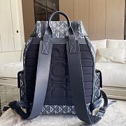 Dior Hit the Road Backpack Blue CD Diamond Canvas 43 x 51 x 20 cm - 4