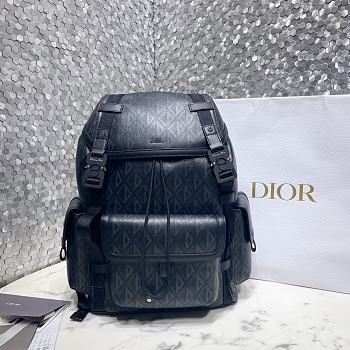 	 Dior Hit the Road Backpack Black CD Diamond Canvas 43 x 51 x 20 cm