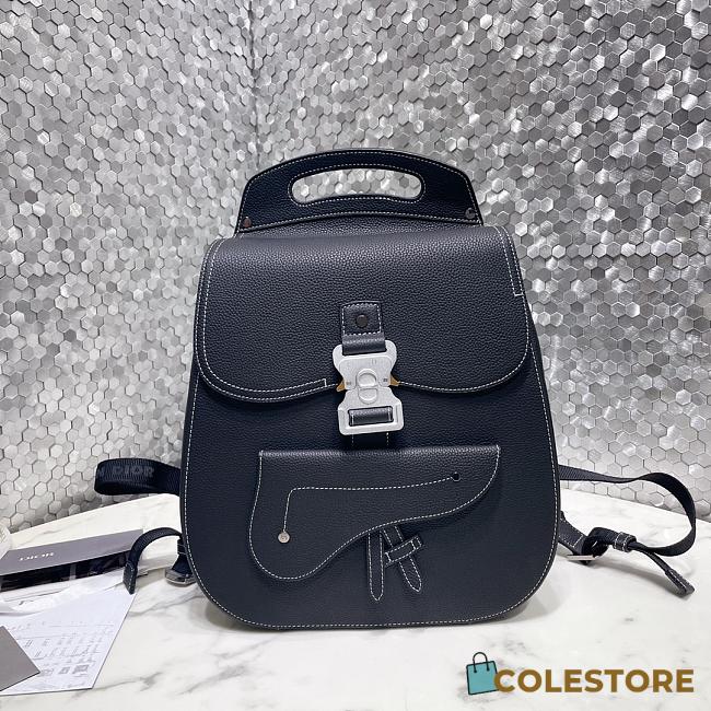 Dior Gallop Backpack Black Grained Calfskin 28 x 40 x 12 - 1