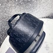 Dior Rider Backpack Black Cd Diamond Canvas And Smooth Calfskin 30 x 42 x 15cm - 4