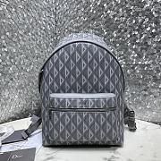  Dior Rider Backpack Grey Cd Diamond Canvas And Smooth Calfskin 30 x 42 x 15cm - 1