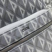  Dior Rider Backpack Grey Cd Diamond Canvas And Smooth Calfskin 30 x 42 x 15cm - 4