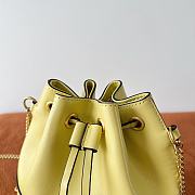 Valentino Garavani Mini Bucket Bag With Vlogo Signature Chain Yellow 20x17x8cm - 4