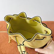 Valentino Garavani Mini Bucket Bag With Vlogo Signature Chain Yellow 20x17x8cm - 2