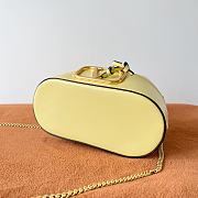 Valentino Garavani Mini Bucket Bag With Vlogo Signature Chain Yellow 20x17x8cm - 3