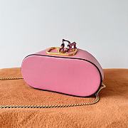 	 Valentino Garavani Mini Bucket Bag With Vlogo Signature Chain Pink 20x17x8cm - 3