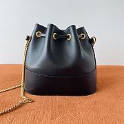 	 Valentino Garavani Mini Bucket Bag With Vlogo Signature Chain Black 20x17x8cm - 2